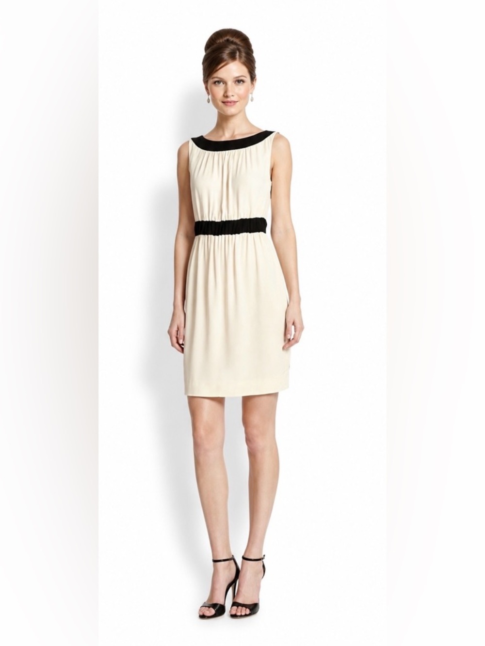 NEW Kate Spade New York Women’s Ivory and Black Dress, parties, wedding Guest, 4